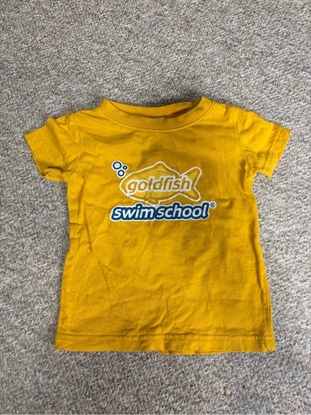 Favorite Characters Yellow Goldfish Swim School Tee